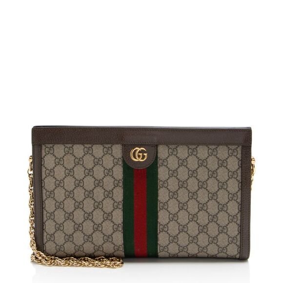 Gucci GG Supreme Ophidia Medium Chain Shoulder Bag - Picture 1 of 16